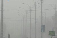 آلودگی هوا کرمان را قفل کرد/ سرگیجه کارمندان در گرد و غبار
