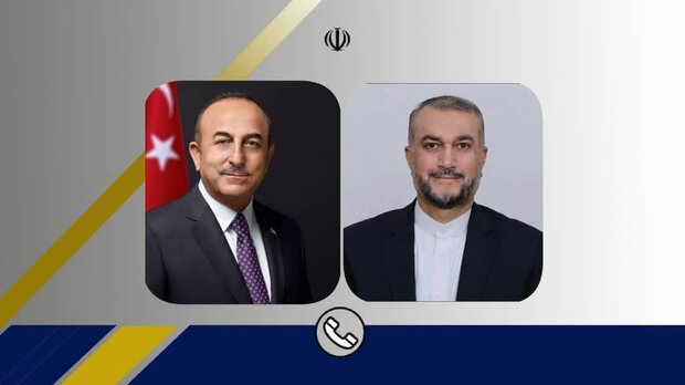امیرعبداللهیان و وزیر خارجه ترکیه درباره تحولات مرزی گفتگو کردند