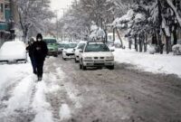 بارش برف و کولاک در تهران و ۱۷ استان دیگر در روز یکشنبه