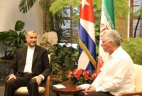 امیرعبداللهیان با رئیس جمهور کوبا دیدار و گفتگو کرد