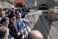 افتتاح مسیر رفت قطعه دوم آزادراه تهران–شمال با حضور دکتر رئیسی
