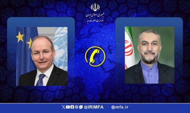 گفت‌وگوی تلفنی وزرای امور خارجه جمهوری اسلامی ایران و ایرلند