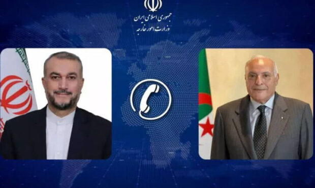 وزیران خارجه ایران و الجزایر بر توقف جنایات صهیونیست‌ها تاکید کرد