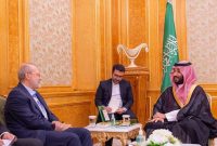 بررسی اوضاع منطقه در دیدار لاریجانی با بنسلمان بررسی اوضاع منطقه در دیدار لاریجانی با بنسلمان