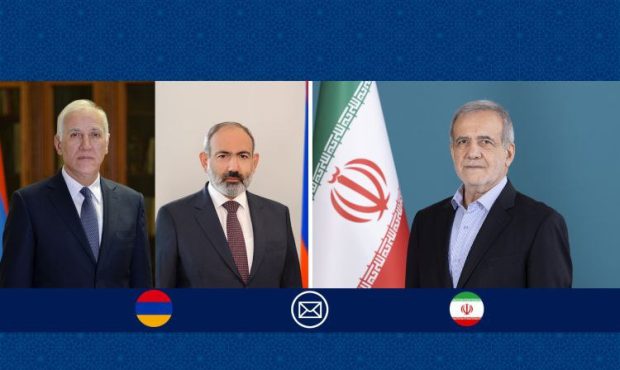 پیام تبریک رئیس‌جمهور پزشکیان به رئیس‌جمهور و نخست وزیر ارمنستان