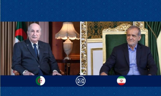 پیام تبریک رئیس‌جمهور پزشکیان به رئیس جمهور الجزایر