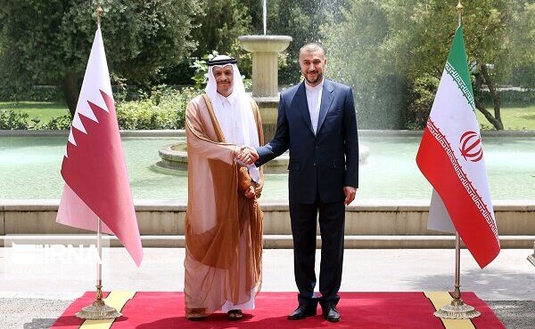 گفتگوی امیرعبداللهیان با وزیر خارجه قطر درباره تحولات منطقه‌ای