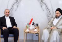 دیدار سید عمار حکیم و سفیر ایران در عراق